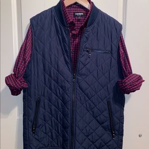 Men’s Navy Quilted Vest